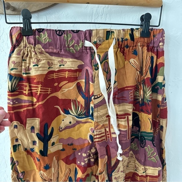 Original Cowboy Pajamas Sleep Pants Western Drawstring Small Made in Texas - Picture 2 of 5